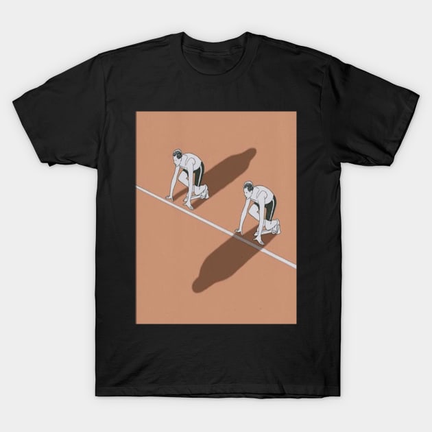 guy billout diving board T-Shirt by QualityArtFirst